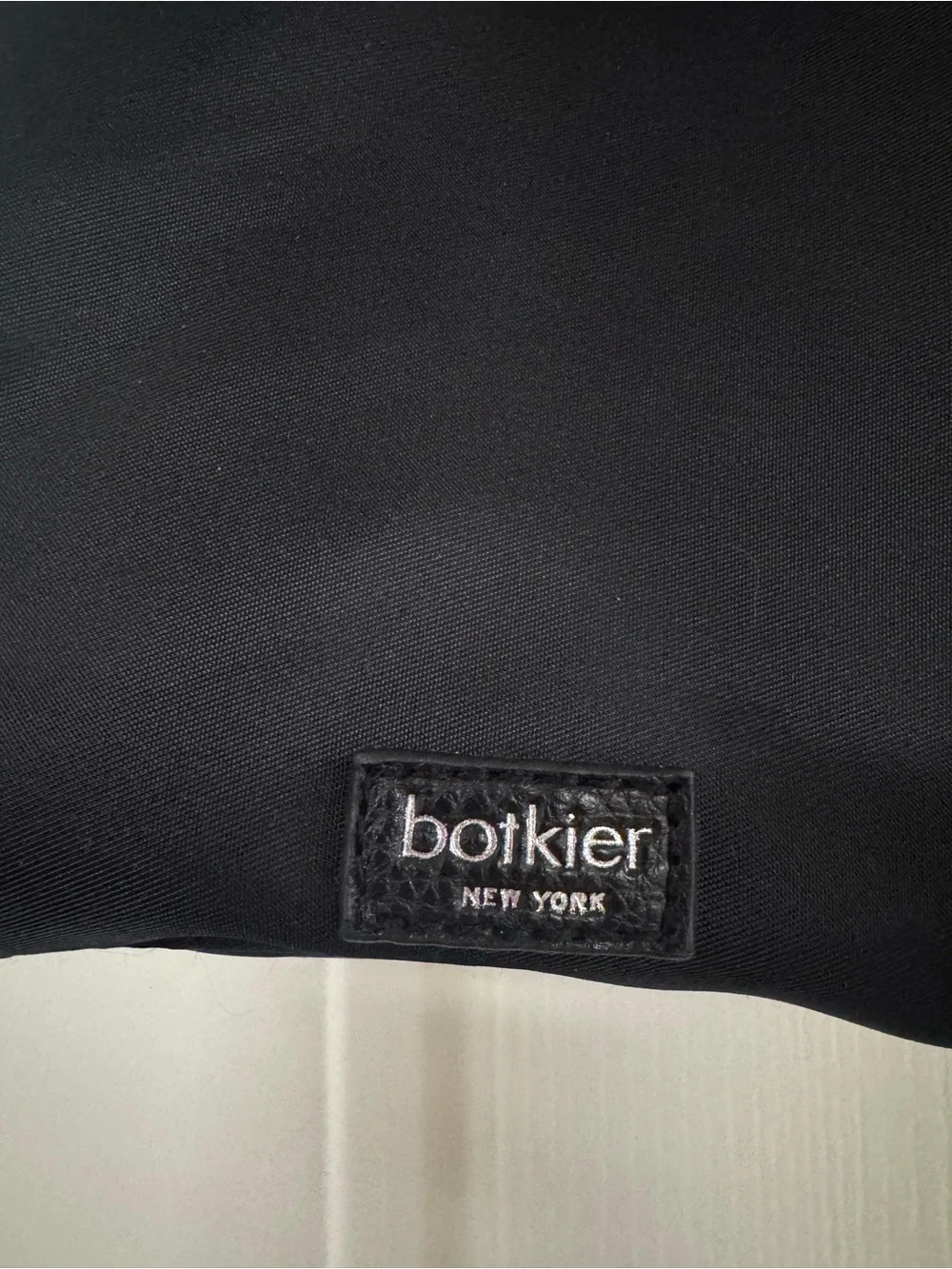 Botkier Black Nylon & Leather Flap Backpack